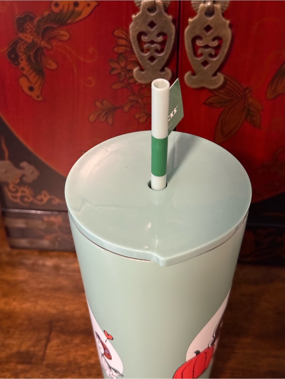 Starbucks x Peanuts Mint Green 24oz Cold Cup- NWT - Picture 5 of 7